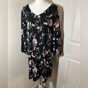 Floral Black Maxi Dress